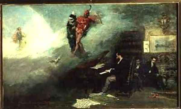 Recalling the Faust Fantasy Oil Painting by Mariano Fortuny y Marsal