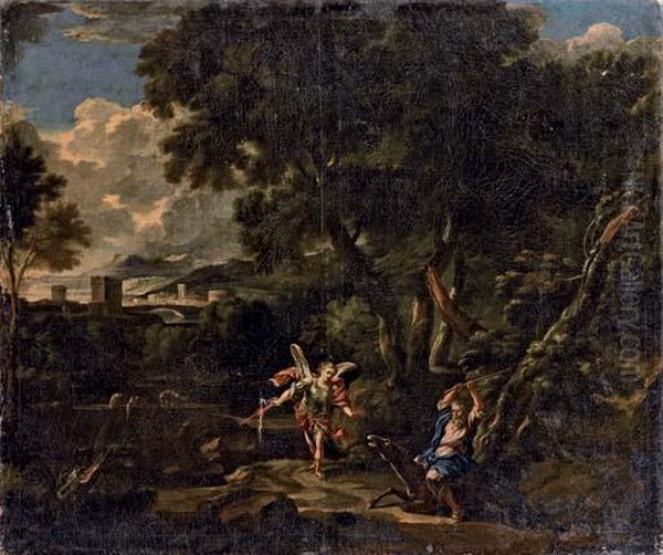 Balaam E Il Mulo Oil Painting by Carlo Antonio Tavella