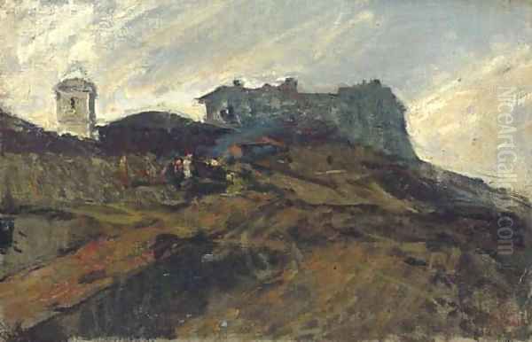 Una casa en el campo espanol Oil Painting by Mariano Fortuny y Marsal