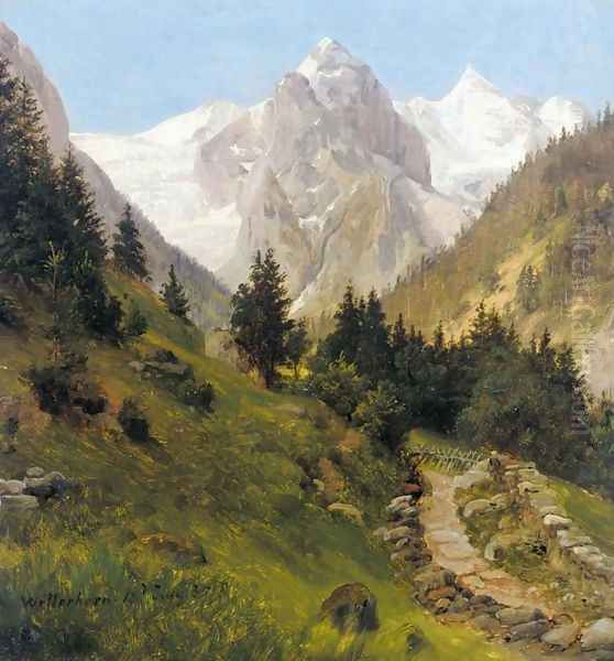 Wetterhorn Oil Painting by Thomas Fearnley