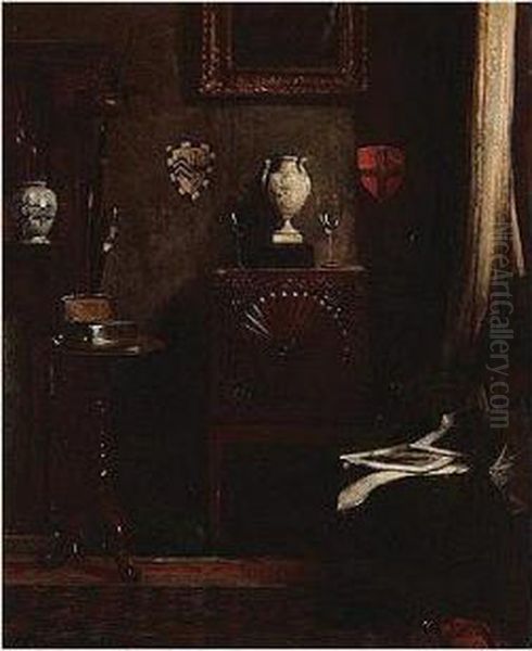 Corner Of My Study Oil Painting by Albert Chevallier Tayler