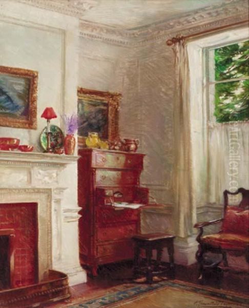 The White Drawing Room Oil Painting by Albert Chevallier Tayler