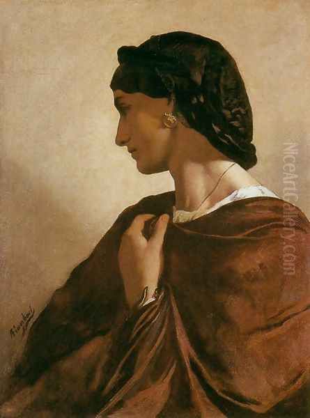 Nanna c. 1861 Oil Painting by Anselm Friedrich Feuerbach