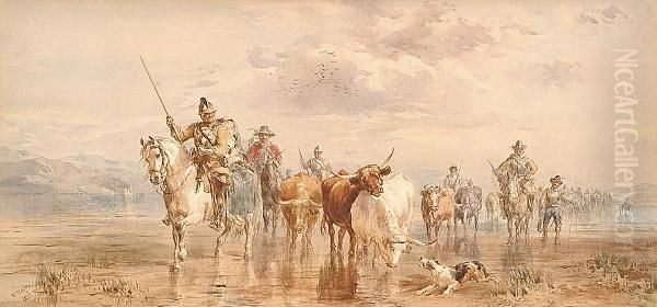 The Return Of The Reivers Oil Painting by John Frederick Tayler