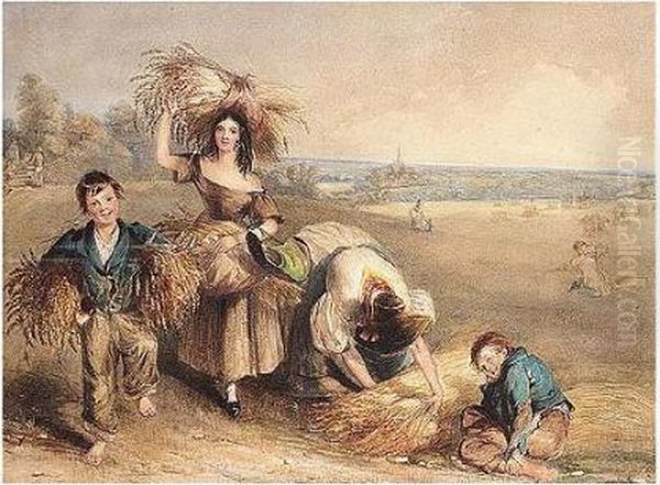 The Gleaners Oil Painting by Alfred Taylor