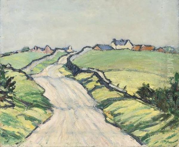 The Road To The Village Oil Painting by Ernest Archibald Taylor