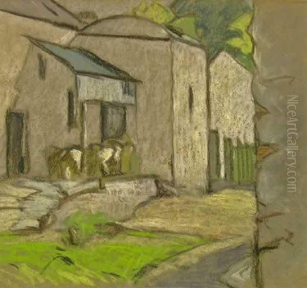 The Old Mill Pottery, Kirkcudbright Oil Painting by Ernest Archibald Taylor