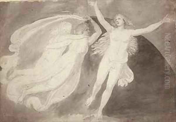 The Ascension of a Soul Oil Painting by John Flaxman