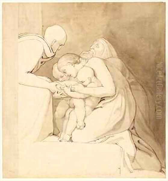 Feed the Hungry Oil Painting by John Flaxman