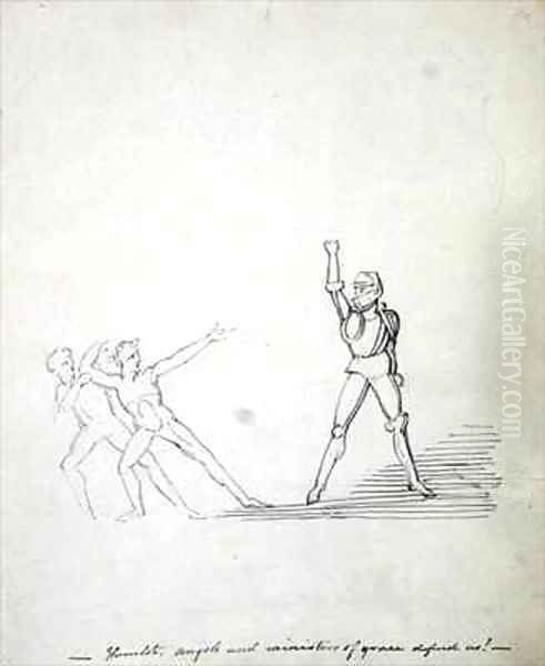 Hamlet Oil Painting by John Flaxman