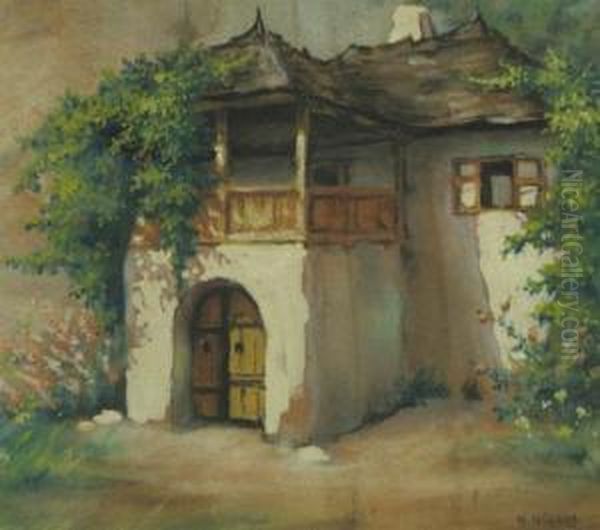 Casa Taraneasca Oil Painting by Misu Teisanu