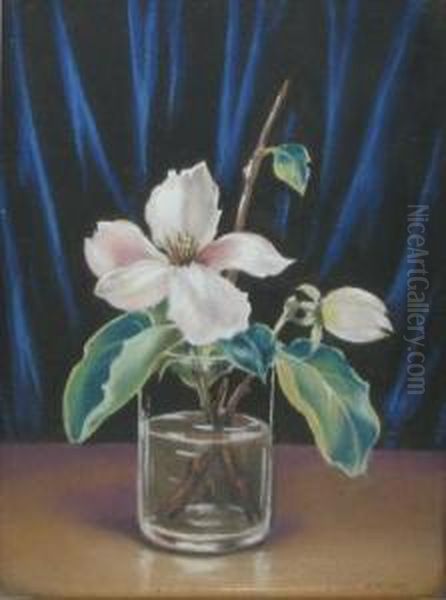 Magnolie Oil Painting by Misu Teisanu