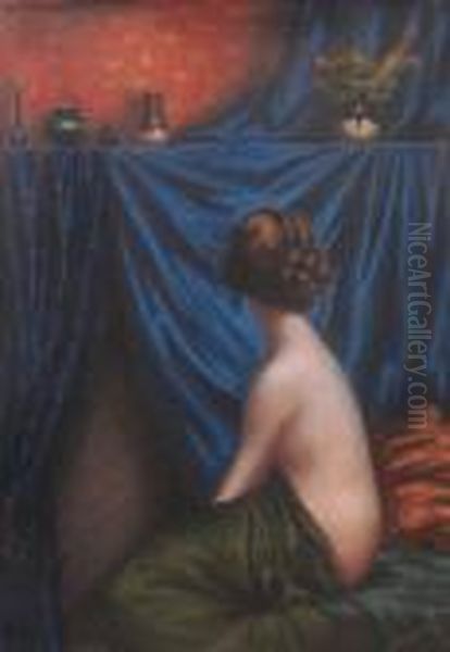 In The Boudoir Oil Painting by Misu Teisanu