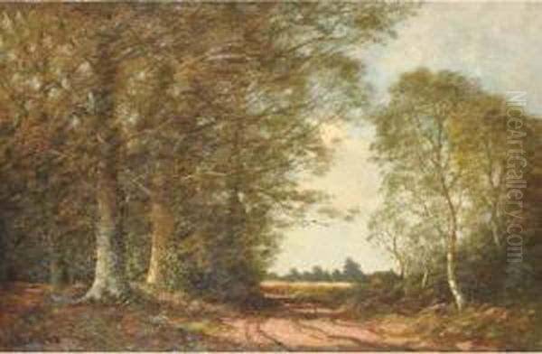 Deventerweg Bij Zutphen (najaar) Oil Painting by Pieter Ten Cate