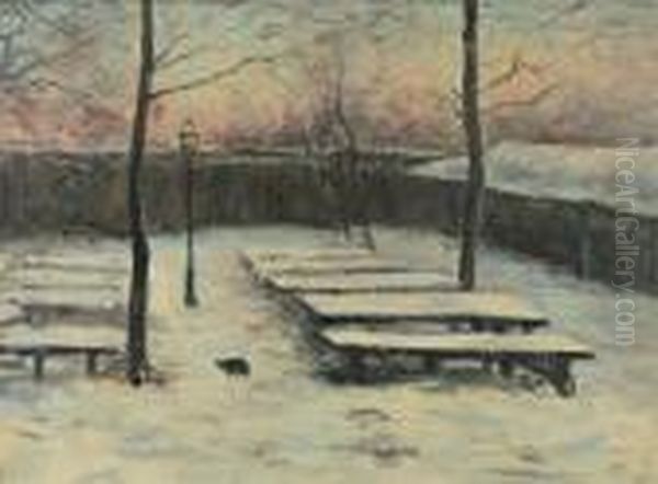 Paysage De Neige Oil Painting by Siebe Johannes ten Cate