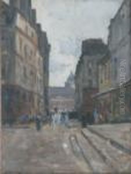 Scene De Rue Oil Painting by Siebe Johannes ten Cate