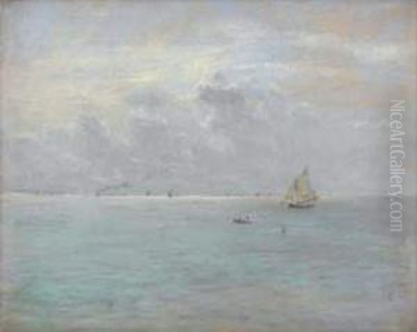 Marine, Effet De Soleil Oil Painting by Siebe Johannes ten Cate