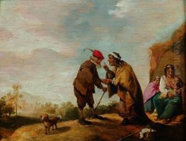 La Diseuse De Bonne Aventure Oil Painting by Abraham Teniers