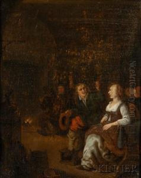 Interior Scene Oil Painting by David The Younger Teniers