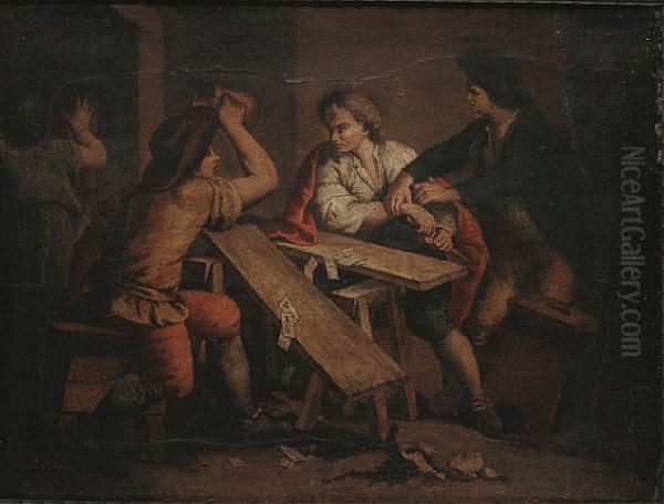 Tavern Brawl Oil Painting by David The Elder Teniers