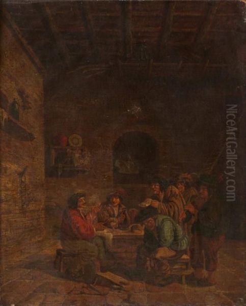 Kroginterior Oil Painting by David The Elder Teniers