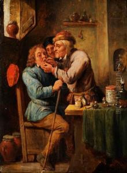 Beim Bader Oil Painting by David The Younger Teniers