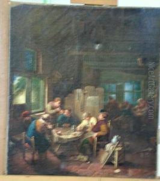 Tavern Interior. Oil Painting by David The Younger Teniers