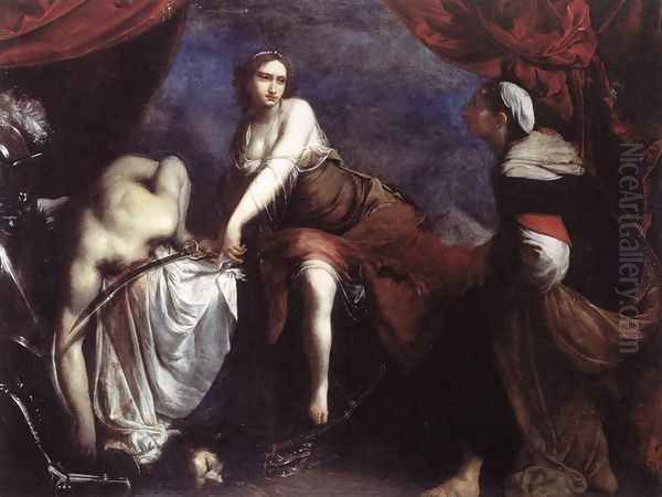 Judith and Holofernes 1636 Oil Painting by Francesco Furini