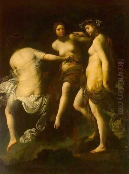 The Three Graces Oil Painting by Francesco Furini