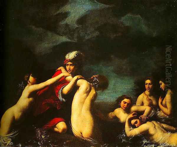 Ila and the Nymphs Oil Painting by Francesco Furini