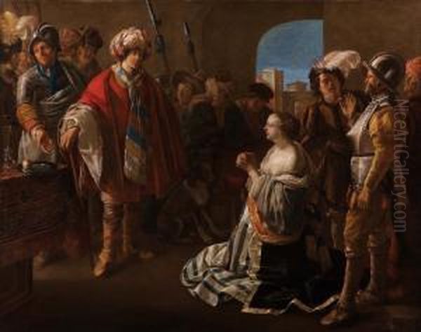 Episodio Biblico Oil Painting by Hendrick Terbrugghen