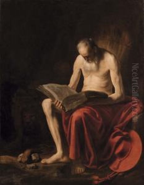 San Girolamo In Meditazione Nel Deserto Oil Painting by Hendrick Terbrugghen