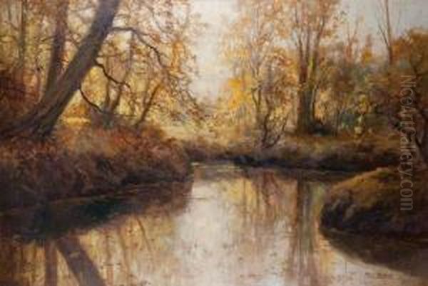 La Riviere En Automne Oil Painting by Kees Terlouw