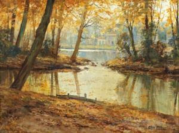 Bord D'etang Oil Painting by Kees Terlouw