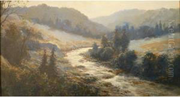 Paysage De Montagne Oil Painting by Kees Terlouw