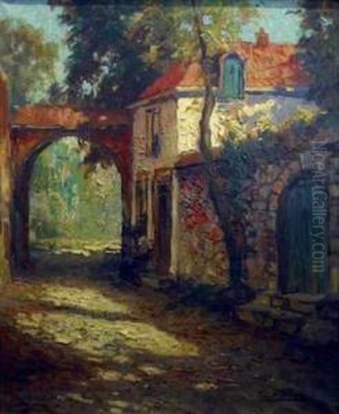 Vieille Maison En Limbourg (hollande) Oil Painting by Kees Terlouw