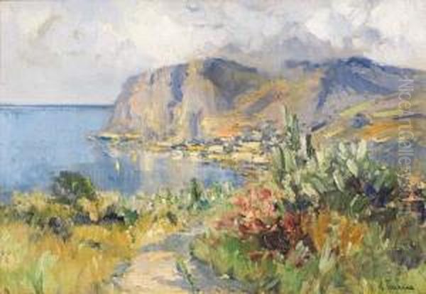 Veduta Della Costa Oil Painting by Arturo Terracina