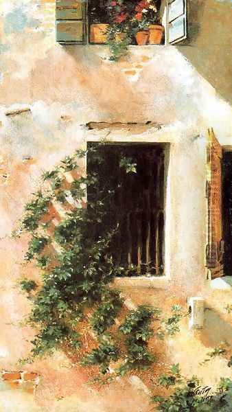 The windows Oil Painting by Mariano Jose Maria Bernardo Fortuny y Carbo