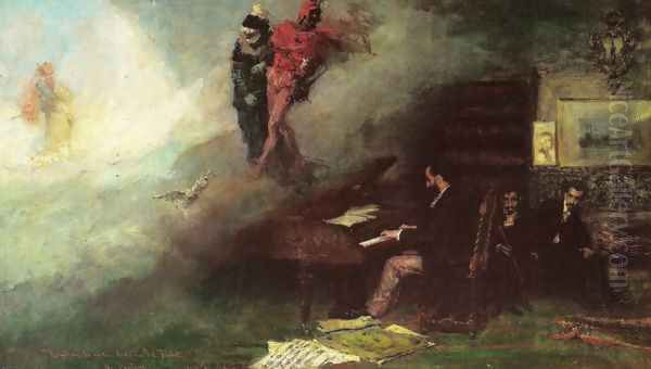 Fantasy of the 'Faust' Oil Painting by Mariano Jose Maria Bernardo Fortuny y Carbo