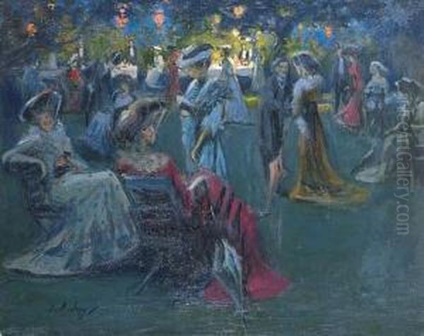 The Garden Party Oil Painting by Joseph Alfred Terry