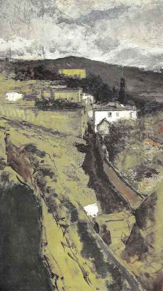 View of Granada Oil Painting by Mariano Jose Maria Bernardo Fortuny y Carbo