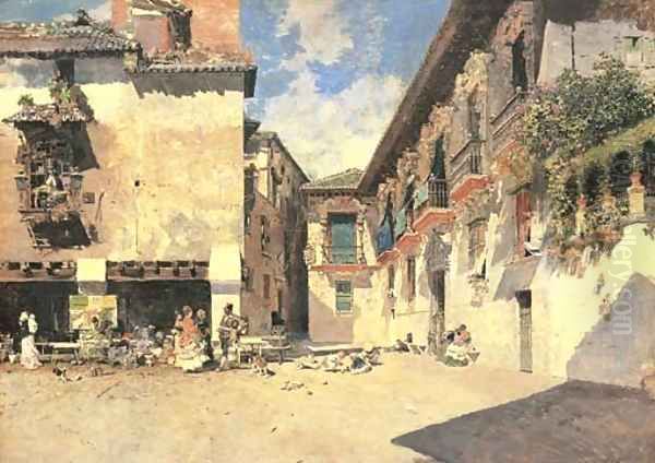 The Council House, Granada Oil Painting by Mariano Jose Maria Bernardo Fortuny y Carbo