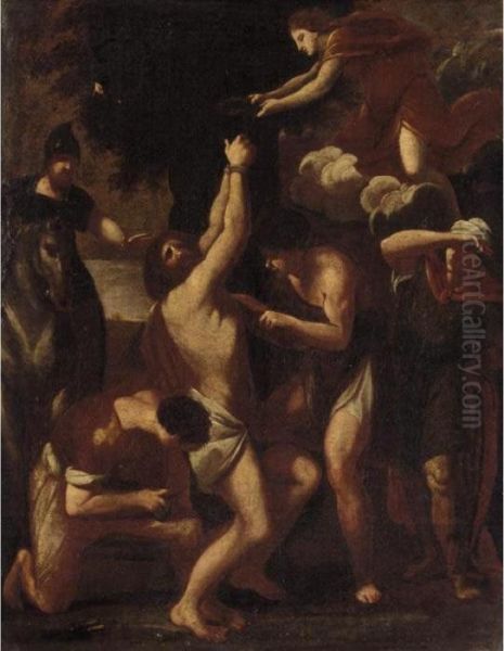 The Martyrdom Of Saint Bartolomew Oil Painting by Pietro Testa