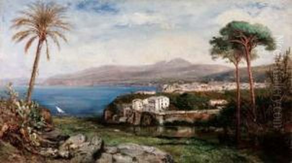 Sorrento Oil Painting by Pierre-Henri-Theodore Tetar van Elven