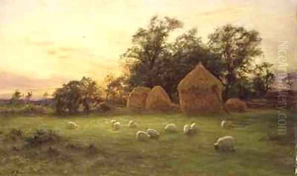 Evening Oil Painting by Joseph Farquharson