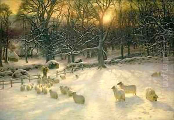 The Shortening Winters Day is Near a Close Oil Painting by Joseph Farquharson