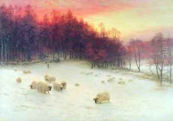 When the West with Evening Glows Oil Painting by Joseph Farquharson