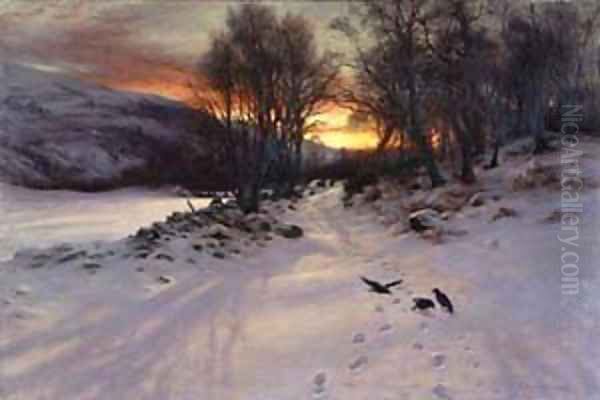 A Winters Morning 2 Oil Painting by Joseph Farquharson