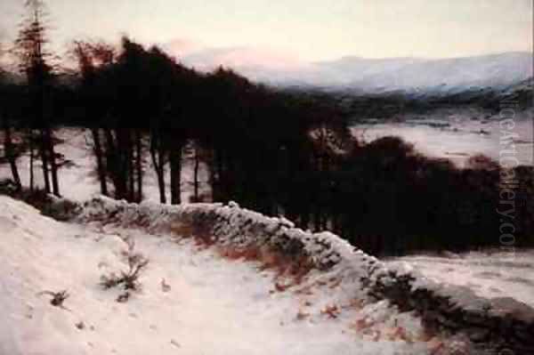 And All the Air a Solemn Silence Holds Oil Painting by Joseph Farquharson