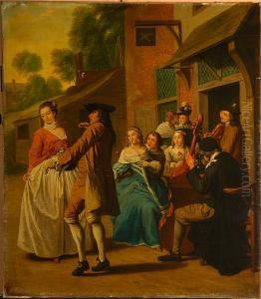 The Concert Oil Painting by Josef Horemans Younger The Jan